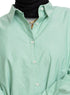 Green Oxford Over Size Shirt - Khotwh