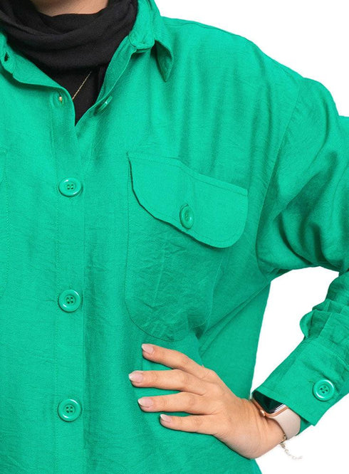 Green P - Pocket Shirt - Khotwh