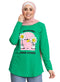 Green Printed Long - Sleeve Design 22 - Khotwh