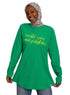 Green Printed Long - Sleeve Design 23 - Khotwh