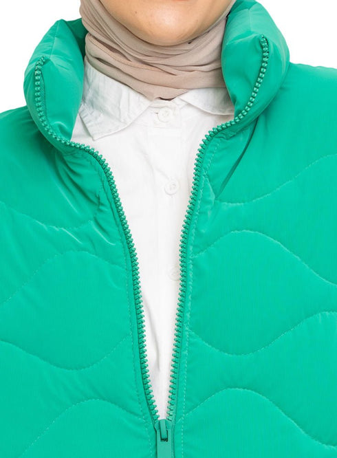 Green Puffer Jacket 8 - Khotwh