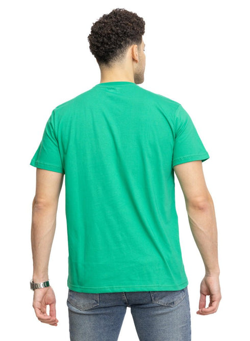 Green Regular Round T-Shirt - Khotwh