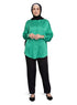 Green Satin Blouse - Khotwh
