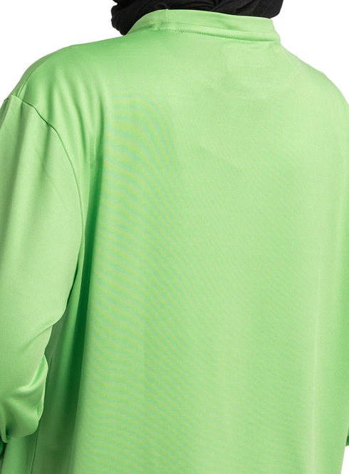 Green Sporting Long - Sleeve T-Shirt - Khotwh
