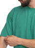 Green Waffle Over Size Round T-Shirt - Khotwh