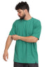 Green Waffle Over Size Round T-Shirt - Khotwh