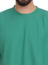 Green Waffle Over Size Round T-Shirt - Khotwh