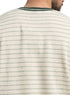 Green*off - white Design 3042 NF - Striped Round T-Shirt - Khotwh