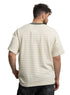 Green*off - white Design 3042 NF - Striped Round T-Shirt - Khotwh