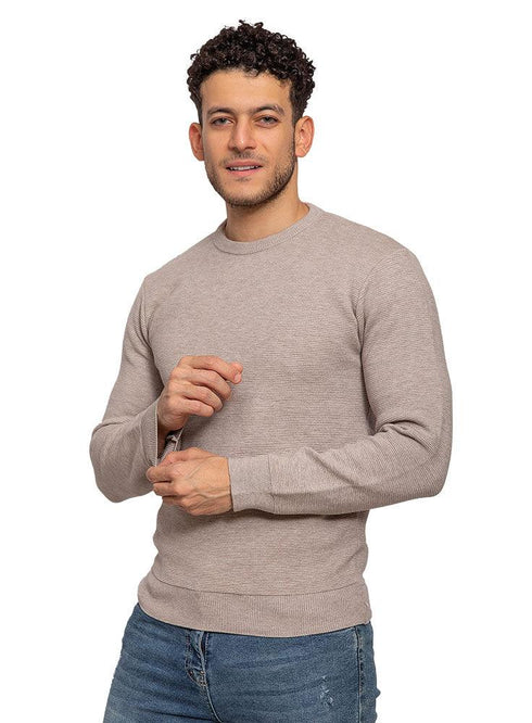 Grey D - Round Basic Pullover - Khotwh