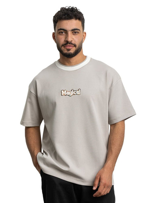 Grey Design 1022 NF - Round T-Shirt - Khotwh