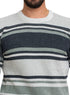Grey - Design116 Br - Striped Pullover - Khotwh