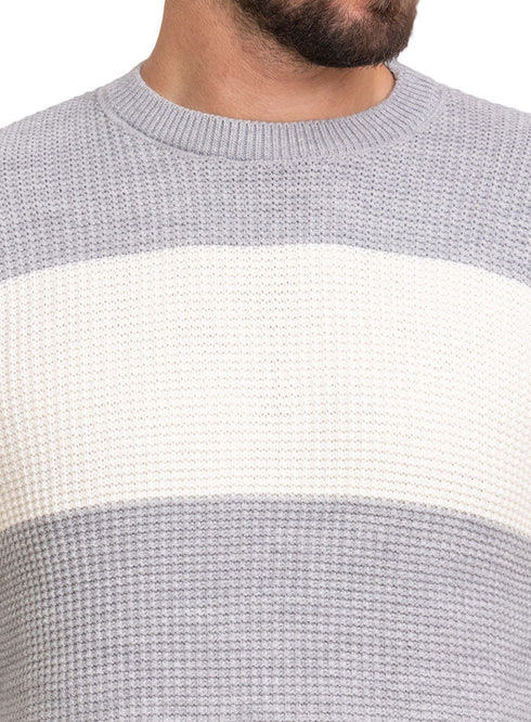 Grey - Design2226 PF - Round Pullover - Khotwh
