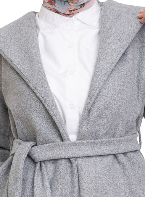 Grey Feather Jacket - Khotwh