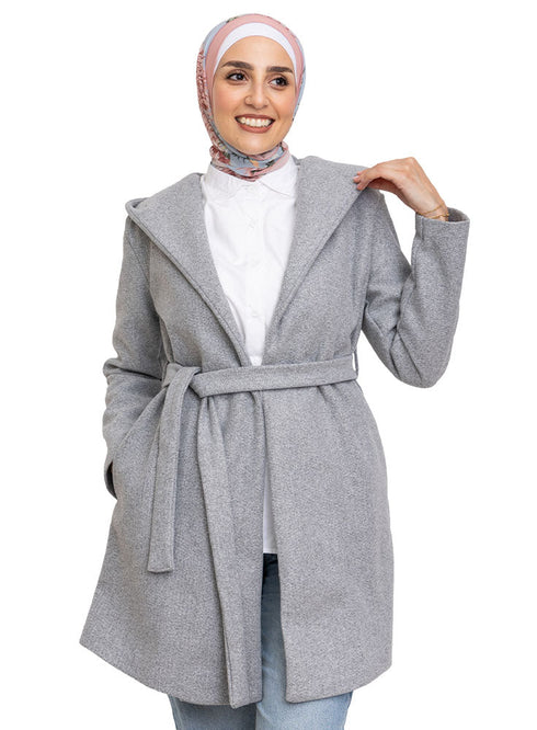 Grey Feather Jacket - Khotwh