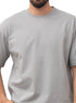 Grey K - Oversize Round T-Shirt - Khotwh
