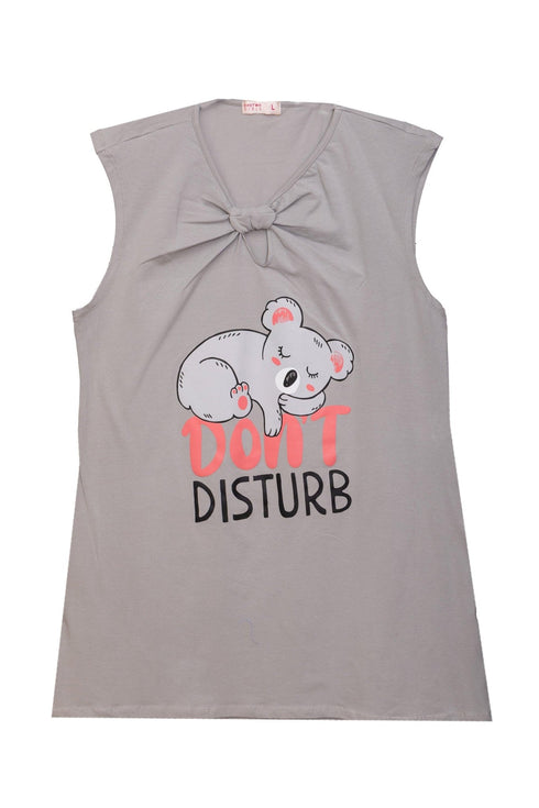 Grey knot Night Shirt - Design 6 - Khotwh