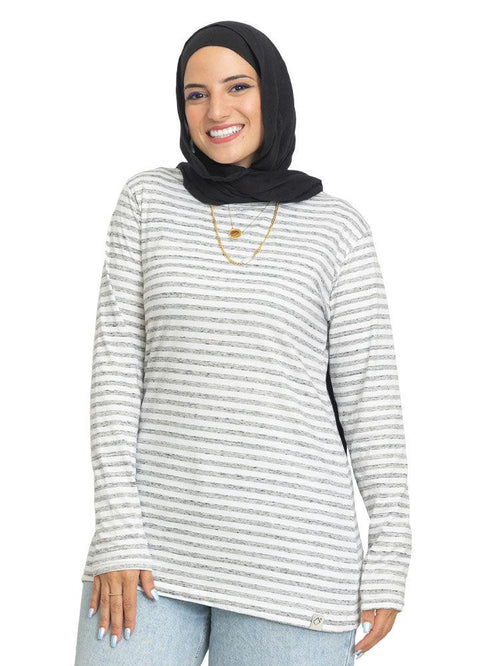 Grey Lines Long Sleeve - Khotwh