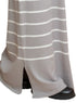 Grey Long - Striped Dress - Khotwh