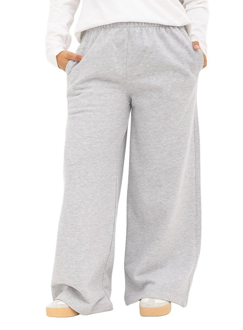 Grey Melton Wide Leg (W) - Khotwh