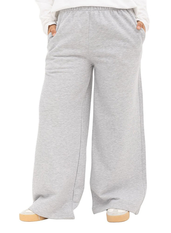 Grey Melton Wide Leg (W) - Khotwh