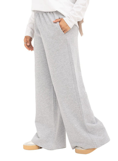 Grey Melton Wide Leg (W) - Khotwh