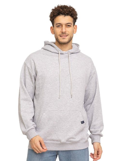 Grey Over Size Hoodie - Khotwh