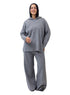 Grey Over Size Knitted Suit - Khotwh