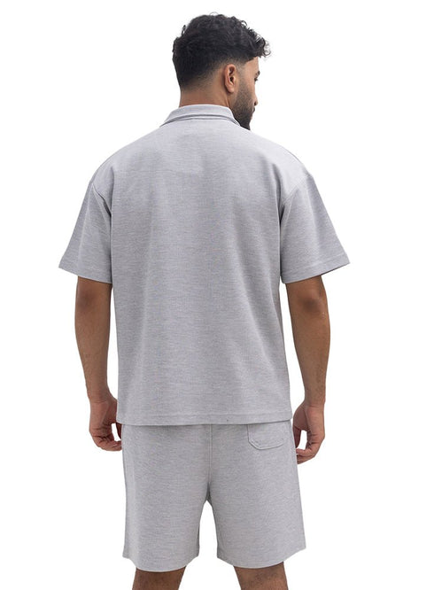 Grey Polo Neck Suit - Khotwh
