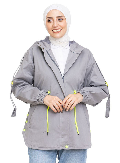 Grey RD - Gabardine Jacket - Khotwh