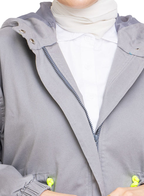Grey RD - Gabardine Jacket - Khotwh