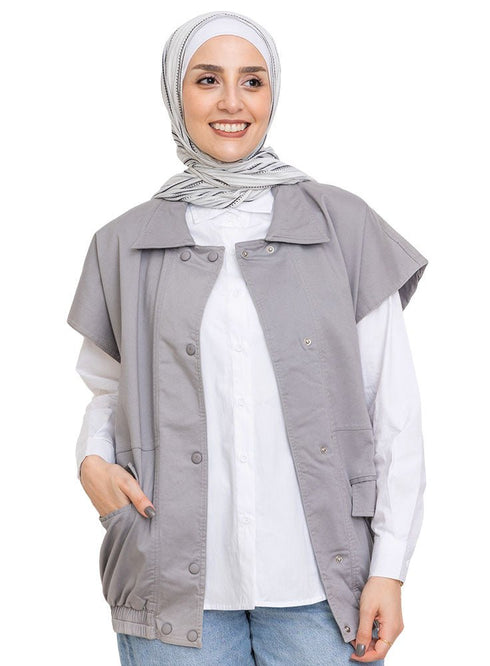 Grey RD - Gabardine Vest - Khotwh