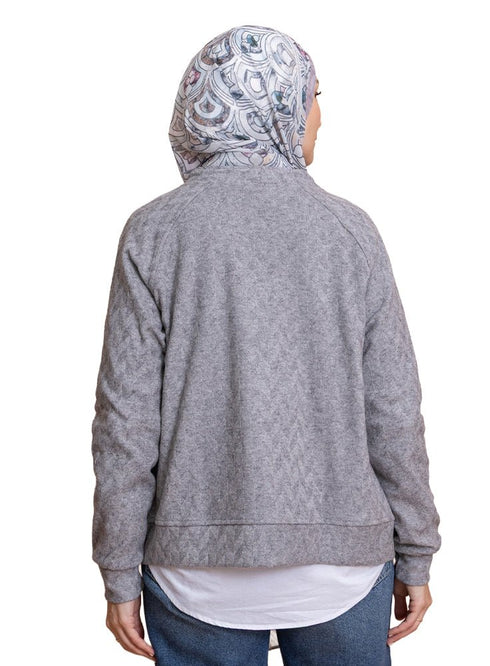 Grey RD - Patterned Sweater - Khotwh