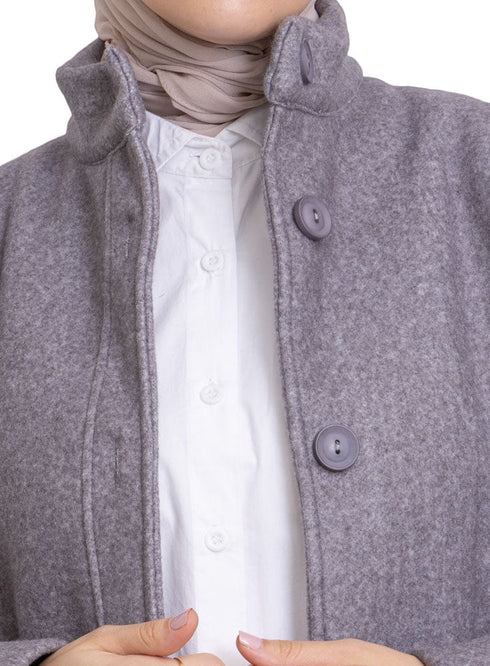 Grey RD - Short Feather Shirt - Khotwh