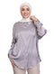 Grey Satin Blouse - Khotwh