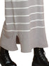Grey Short - Striped Dress - Khotwh