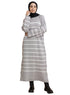 Grey Short - Striped Dress - Khotwh