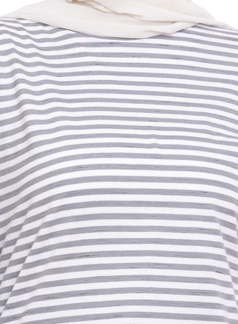 Grey Striped Long - Sleeve - Khotwh