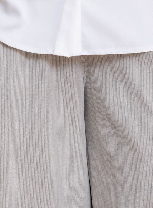 Grey Velvet Wide Leg (W) - Khotwh