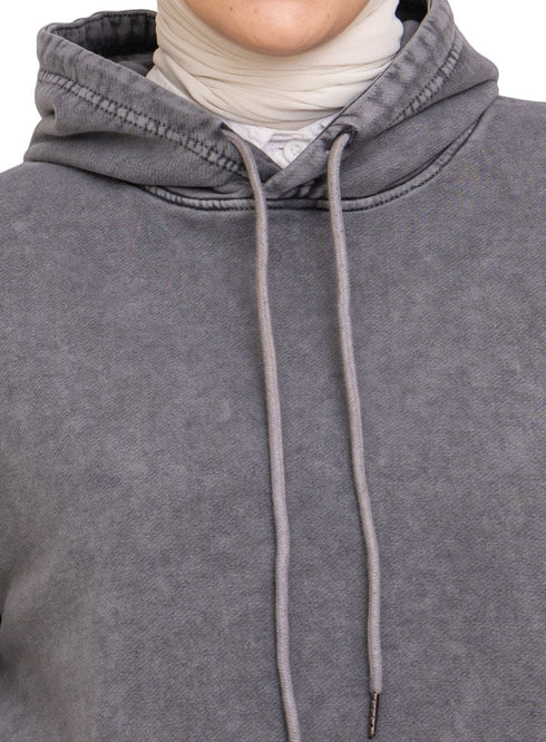 Grey Washed O - S Hoodie - Khotwh