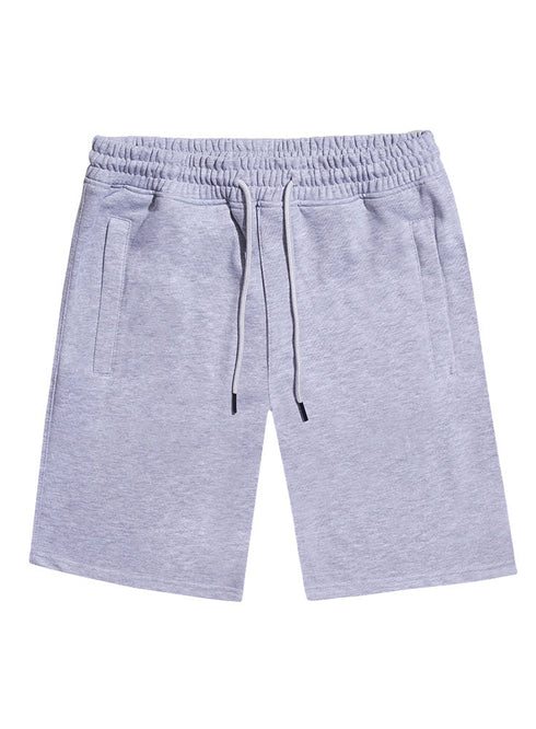 Grey Zipper Melton Short - Khotwh