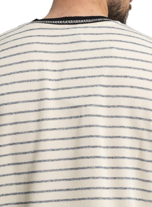 Grey*Off - white Design 3042 NF - Striped Round T-Shirt - Khotwh