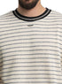 Grey*Off - white Design 3042 NF - Striped Round T-Shirt - Khotwh
