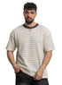 Grey*Off - white Design 3042 NF - Striped Round T-Shirt - Khotwh