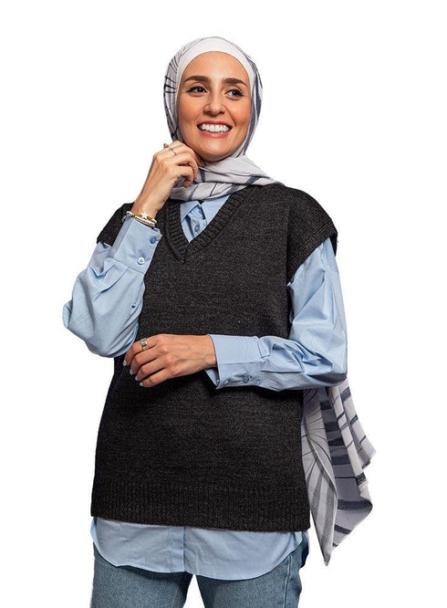 Gunmetal Cut Pullover - Khotwh