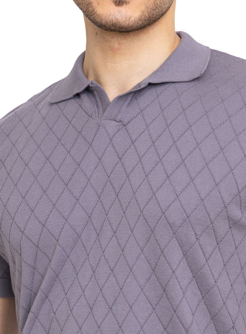 Gunmetal Design 22 - F - Polo Neck T-Shirt - Khotwh
