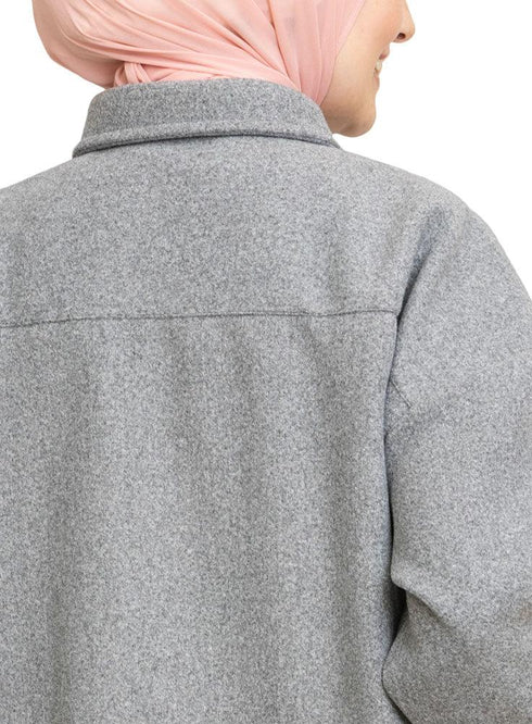 Gunmetal Feather Shirt - Khotwh