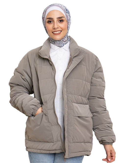 Gunmetal Puffer Jacket 2 - Khotwh