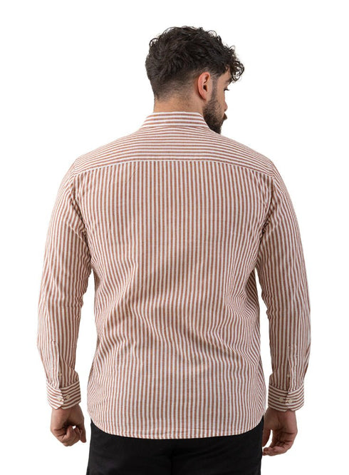 Hafan - Design 2 Striped Linen Shirt - Khotwh