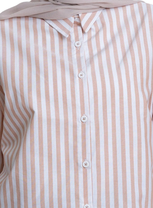 Hafan - Design 3 Stripped Over - Size Shirt - Khotwh